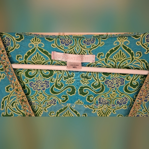 [Victoria's Secret] Floral Tunic/Cover-Up Cinched Tie Below Bust《M/L》 - Picture 7 of 16